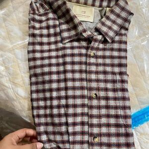 Scotch & Soda Men's Plaid Shirt - Red and Blue